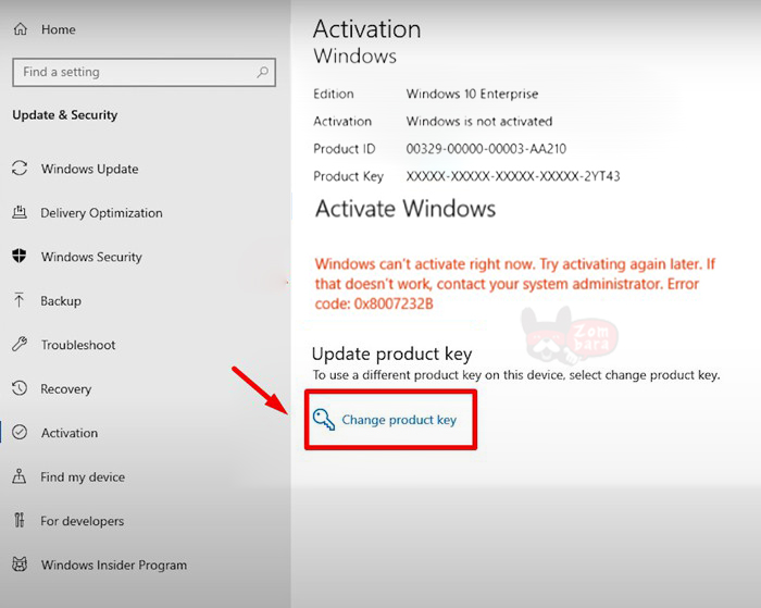 How to activate Windows 10 Enterprise step 4