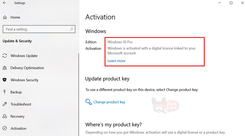 How to activate Windows 10 pro step