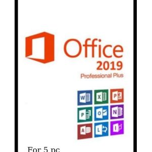 Home 25 Office 2019 Professional Plus License Key 5 PC
