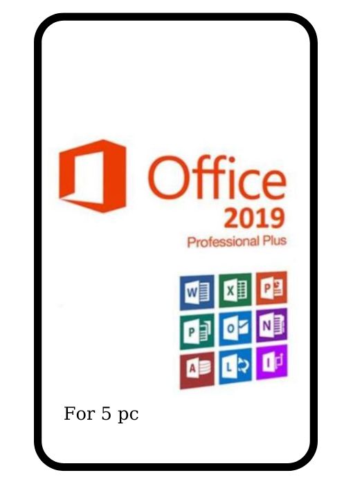Office 2019 Professional Plus key for 5 pc
