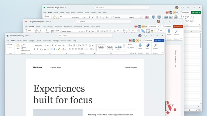 Office 2021 Professional Plus A refreshed interface