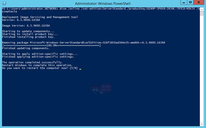 PowerShell 3.0 of Windows Server 2012 R2 Standard