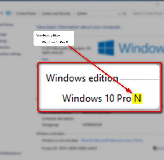 Windows 10 Pro N key 1