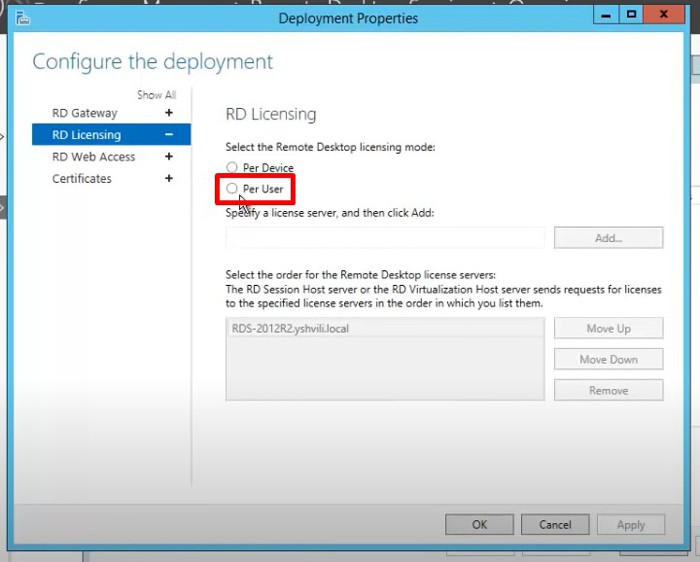 Windows Server 2012 Remote Desktop Services 50 USER key