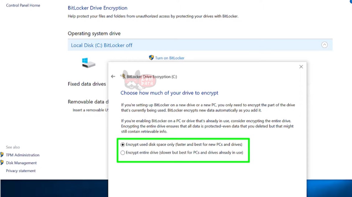 windows 10 BitLocker